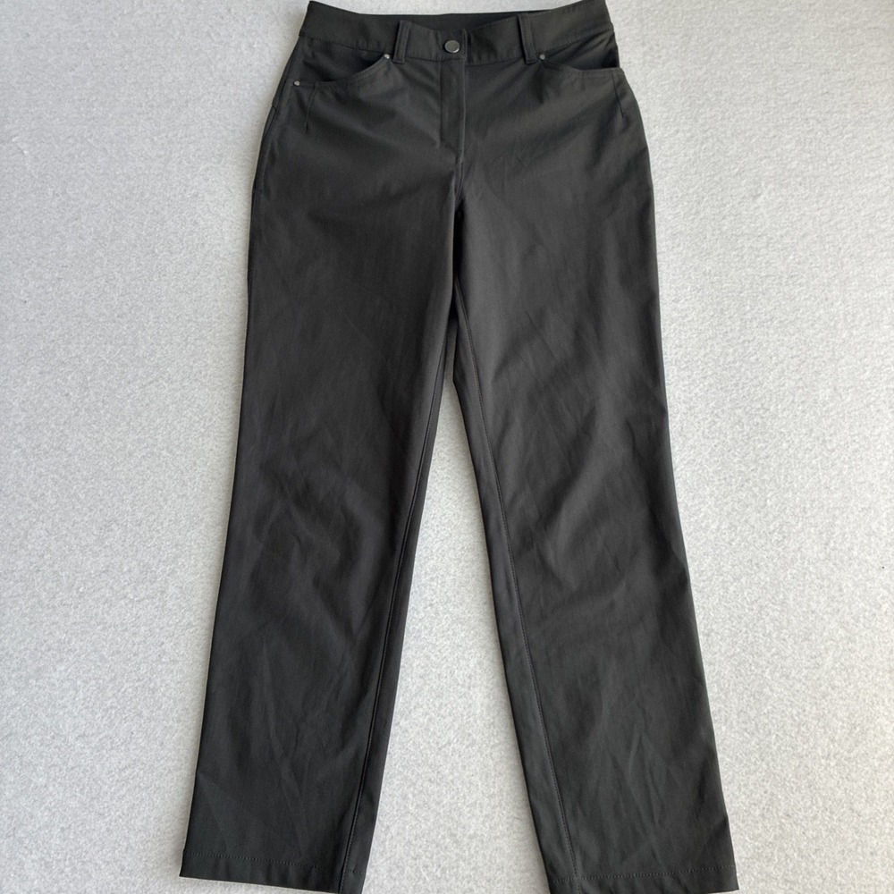 Lululemon Womens CITY SLEEK 5 Pocket Pant Gray Size 6 LW5CZIS Warpstreme Preppy